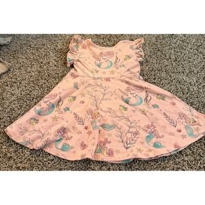 Disney Princess Toddler Girl Orange Little Mermaid Summer Dress 3t